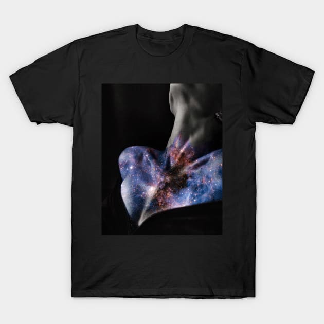 Galaxy Enveloping the Body T-Shirt by DreamCollage